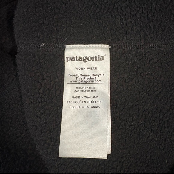 Patagonia Better Sweater 1/4 Zip Fleece Pullover Womens Medium Black Long Sleeve - Picture 11 of 15